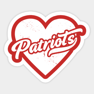 Vintage Patriots School Spirit // High School Football Mascot // Go Patriots Sticker